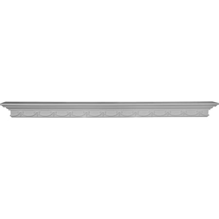 Ekena Millwork 60"W x 4 3/8"H x 4 1/8"P Versailles Shelf SH60X04X04VE